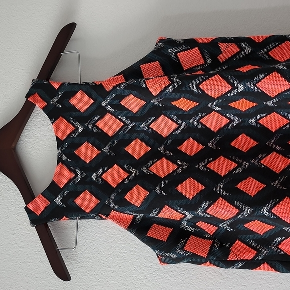 Milly angular mini shift dress diamond shaped - Picture 5 of 10